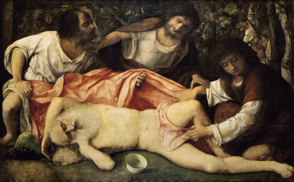 Der trunkene Noah. von Giovanni Bellini