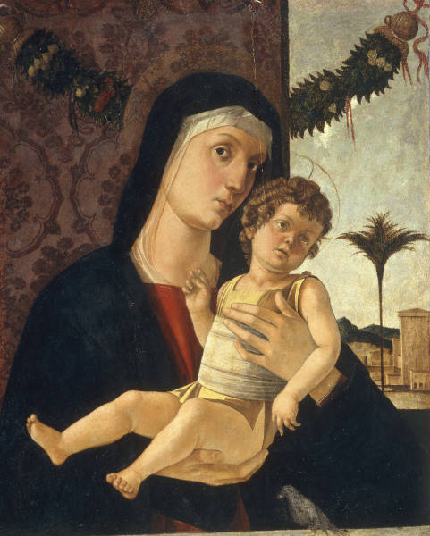 Bellini oder Bastiani, Maria mit Kind von Giovanni Bellini