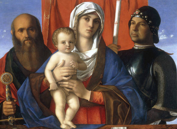 G.Bellini, Maria mit Kind, Paulus, Georg von Giovanni Bellini