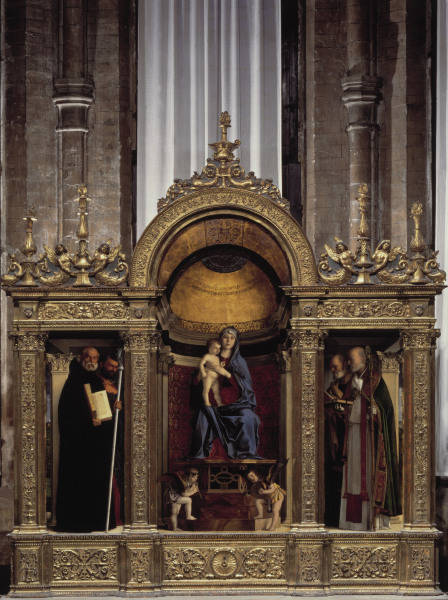 Giov.Bellini, Madonna mit Hlgen / Frari von Giovanni Bellini