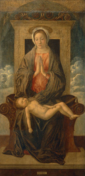 Giov.Bellini, Thronende Maria mit Kind von Giovanni Bellini