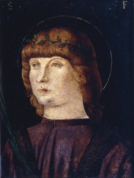 Giov.Bellini Umkreis, Jugendl.Heiliger von Giovanni Bellini