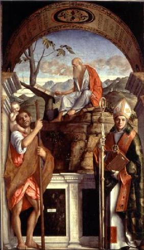 St. Jerome, St. Christopher and St. Augustine 1513