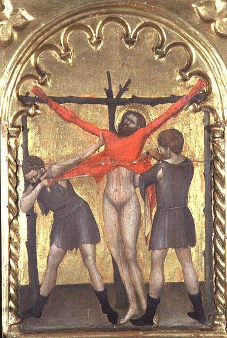 Christ on the Cross, detail from the polytych of the Spedale della Misericordia von Giovanni  da Milano