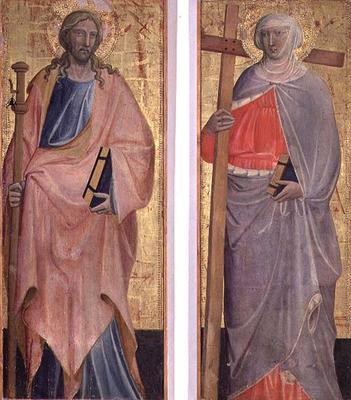 St. James and St. Helena (tempera on panels) von Giovanni dal Ponte