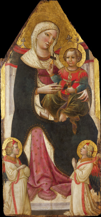 Thronende Madonna mit Kind und Engeln von Giovanni dal Ponte