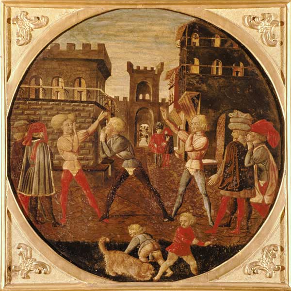 The Game of Civettino (tempera on panel) von Giovanni  di Ser