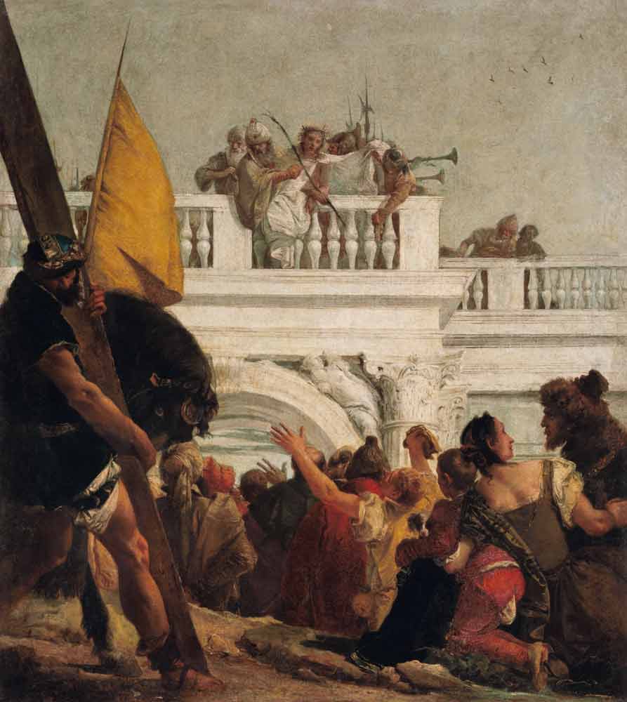 Ecce homo “Christus wird zum Tode verurteilt” (Aus der Serie der Kreuzwegstationen, 1. Station) von Giovanni Domenico Tiepolo