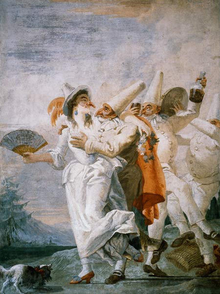 Pulcinella in Love von Giovanni Domenico Tiepolo