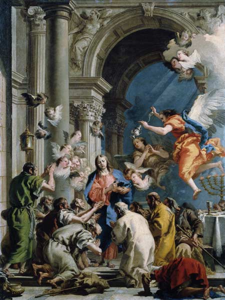 G.D.Tiepolo, Einsetzung des Abendmahls von Giovanni Domenico Tiepolo