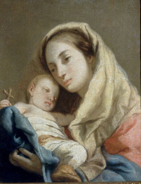 G.D.Tiepolo, Maria mit Kind von Giovanni Domenico Tiepolo