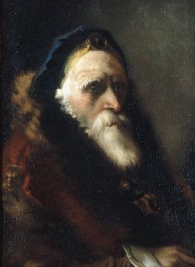 G.D.Tiepolo, Kopf eines alten Mannes