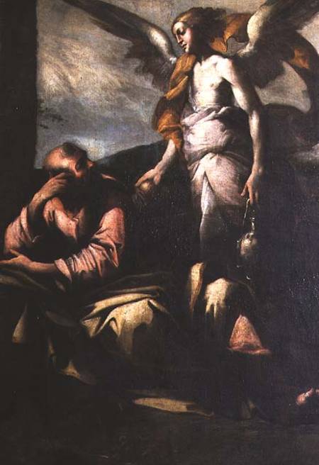 Elijah visited by an Angel von Giovanni Donducci