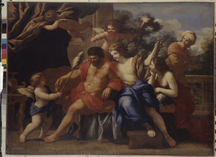 Herkules und Omphale von Giovanni Francesco Romanelli