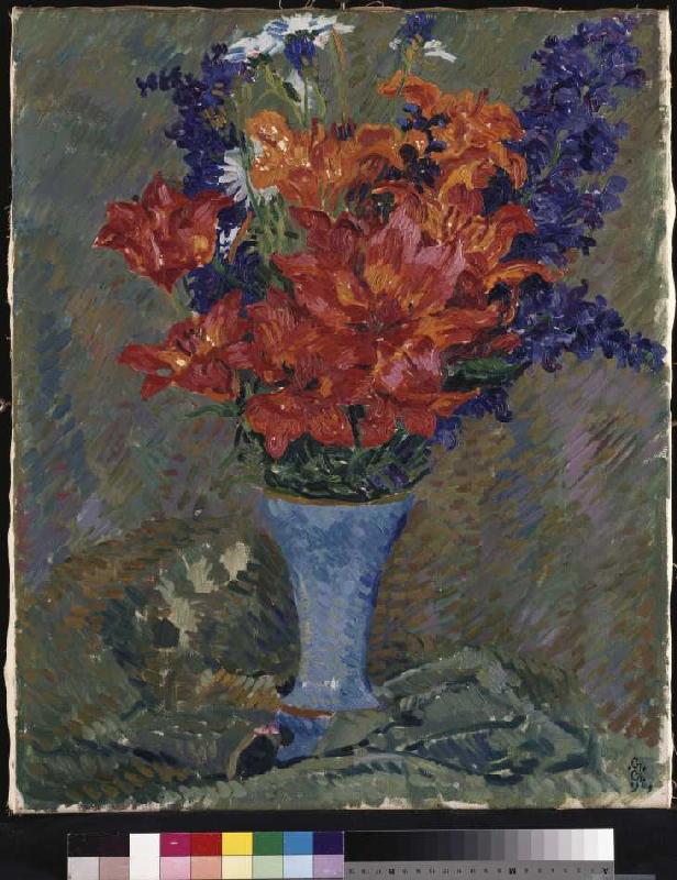 Feuerlilien (Feldblumenstrauss). von Giovanni Giacometti
