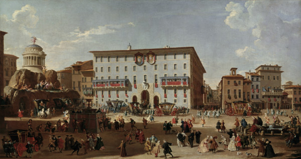 Rome / Piazza di Spagna / Painting von Giovanni Paolo Pannini