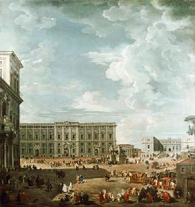 View of the Piazza del Quirinale, Rome 18th c.