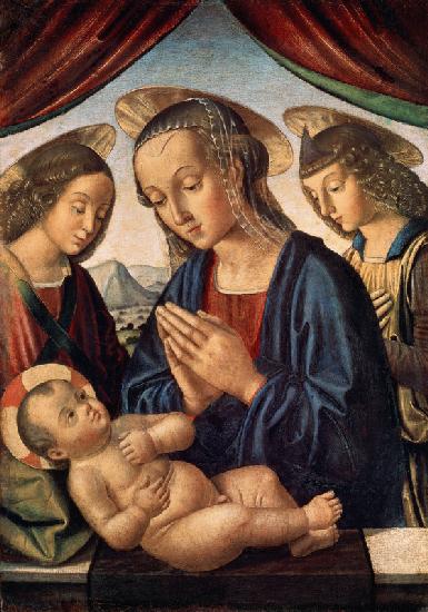 Madonna mit Jesuskind und Engeln