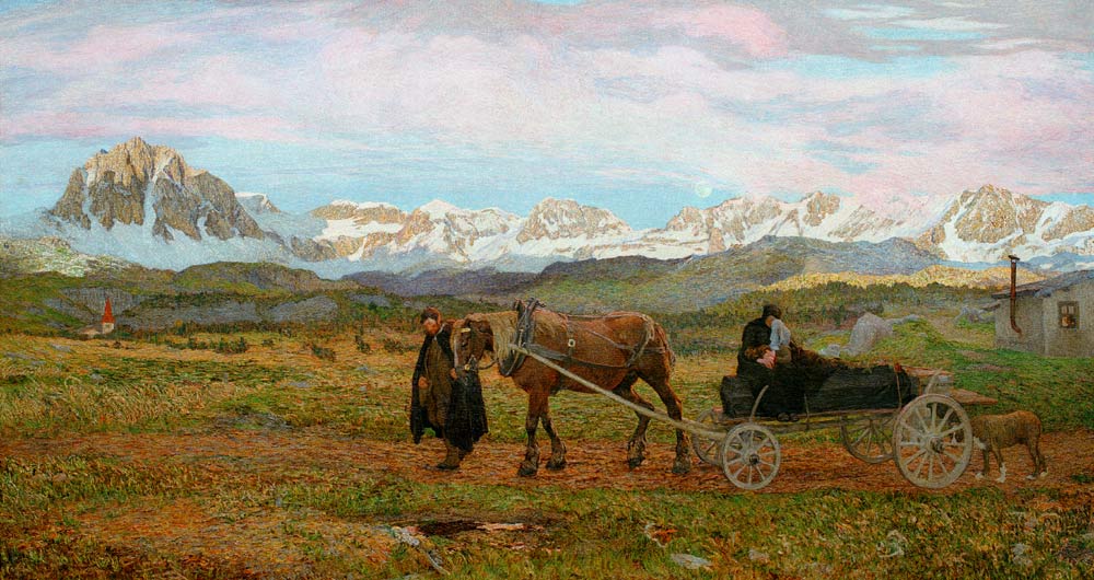“Rückkehr zur Heimat”, 1895 von Giovanni Segantini