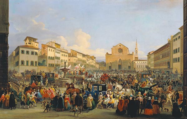 Karneval in Florenz von Giovanni Signorini