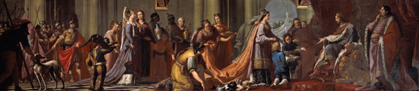 Tiepolo-Schule, Koenigin von Saba vor König Salomon von Giovanni Battista (Giambattista) Tiepolo