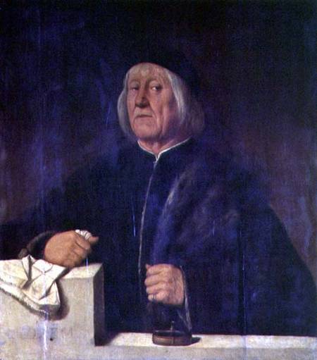 Portrait of Theophile Folengo (panel) von Girolamo Romanino