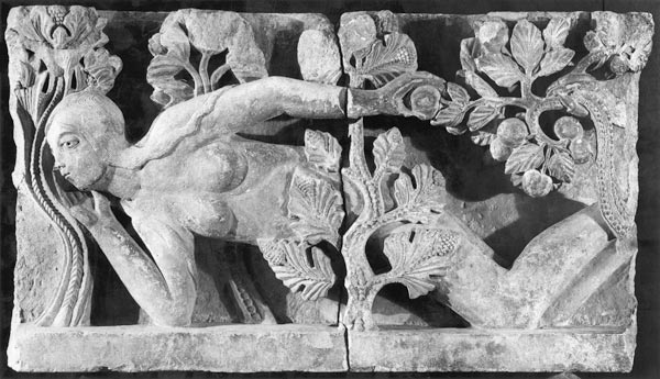 Eve, fragment of the lintel from the portal of the Cathedral of St. Lazare von Gislebertus