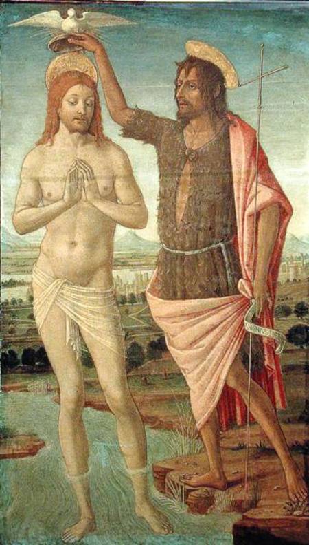 The Baptism of Christ von Giudoccio di Giovanni Cozzarelli