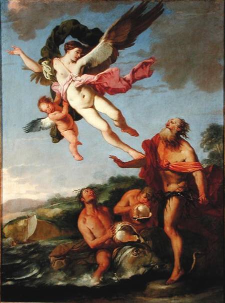 Neptune Pursuing Coronides von Giulio Carpioni