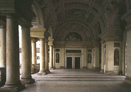The Loggia di Davide (or D'Onore) interior decorated with frescos of biblical subjects including Kin von Giulio Romano