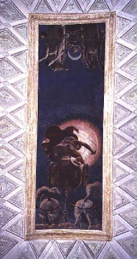 Apollo driving the Chariot of the Sun, ceiling decoration in the Camera del Sole 1527