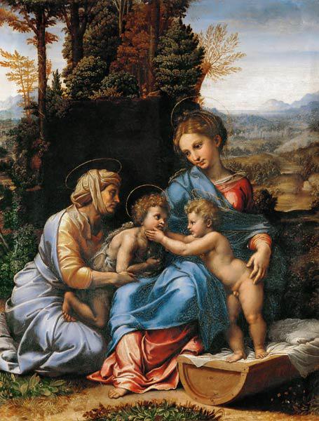 Die Heilige Familie mit dem Johannesknaben und der heiligen Elisabeth (La Petite Sainte Famille)