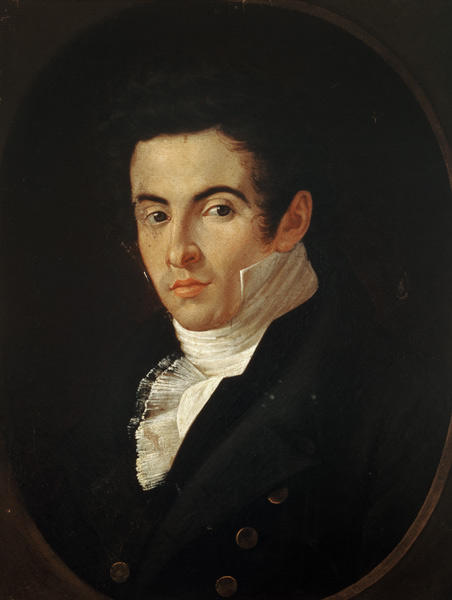 Portrait of Vincenzo Bellini (1801-35) von Giuseppe Cammarano