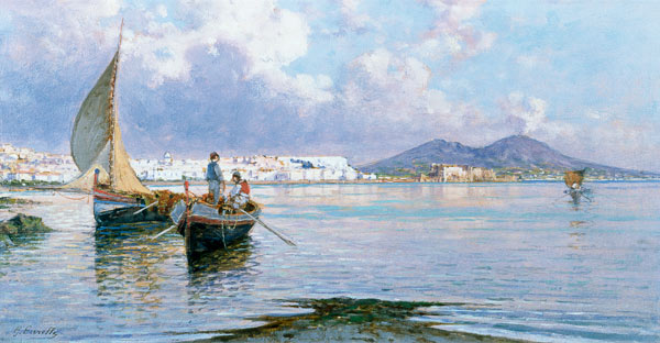 Naples, from Mergellina von Giuseppe Carelli