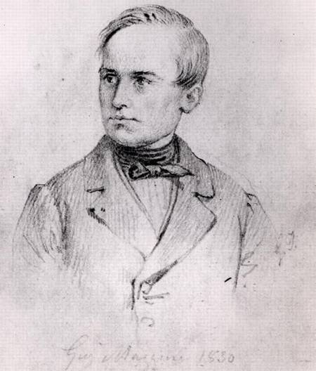 Giuseppe Mazzini (1805-72) 1830 von Giuseppe Isola