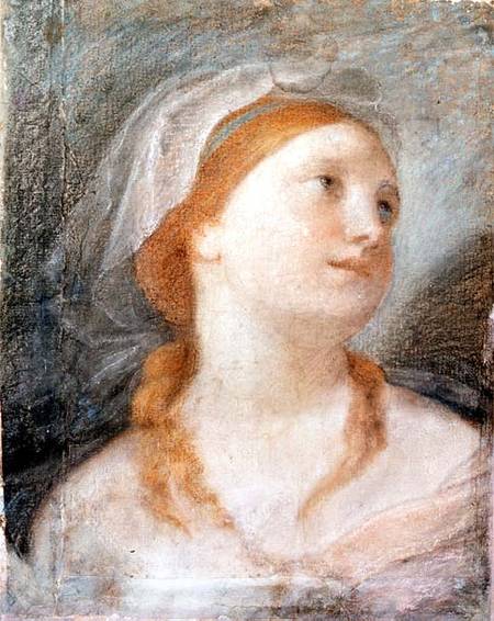 Study of the Head of a Young Woman with Red Hair von Giuseppe Lo Spagnuolo Crespi
