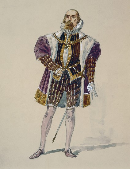 Costume for Alvise in Act III of La Gioconda by Amilcare Ponchielli von Giuseppe Palanti