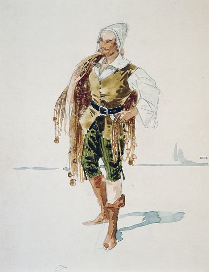 Costume for Barnabas in Act III of La Gioconda by Amilcare Ponchielli von Giuseppe Palanti