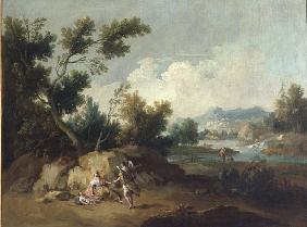 G.Zais, Landschaft mit Hagar und Ismael