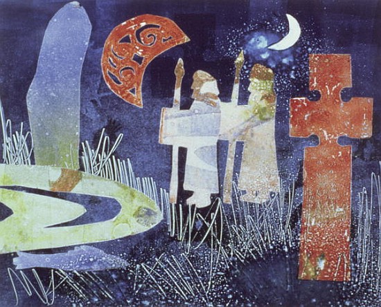 Midsummer Night, 1994 (monotype)  von Gloria  Wallington