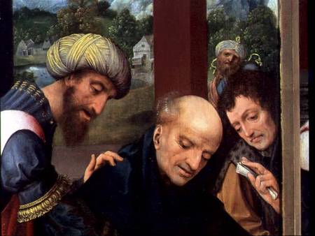 St. Catherine and the Philosophers (detail of the Philosophers), see 80755 von Goossen  van der Weyden
