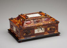Courtly amber casket 1695