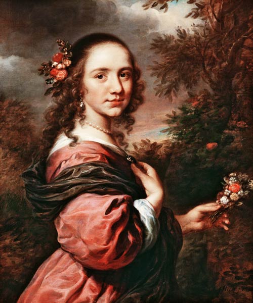 Portrait of a lady von Govaert Flinck