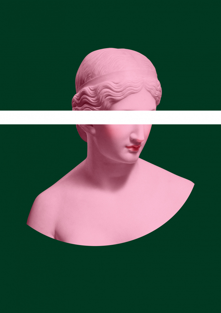 Rosa und grüne Artemis von Grace Digital Art Co