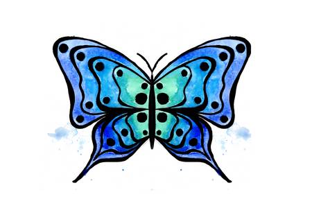 Abstract Blue Butterfly 2021