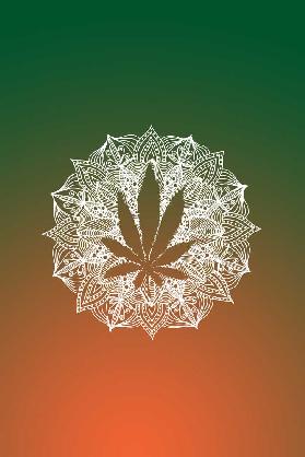 Mandala Circle Cannabis Leaf 2020