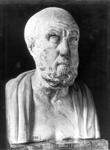 Bust of Hippocrates (c.460-c.377 BC) von Greek