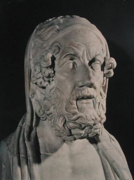 Bust of Homer (c.850-800 BC) von Greek