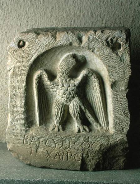 Tombstone with the figure of an eagle von Greek