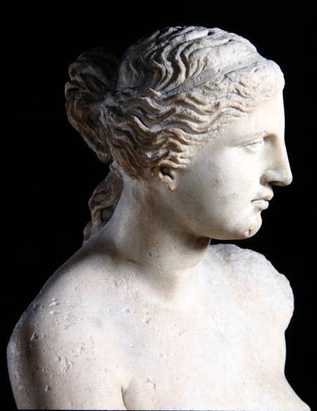 Venus de Milo, detail of the head, Hellenistic period von Greek